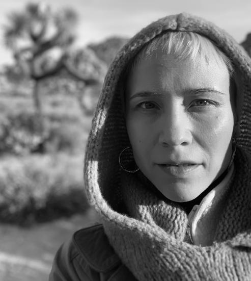 Black and white headshot of Annamari Keskinen