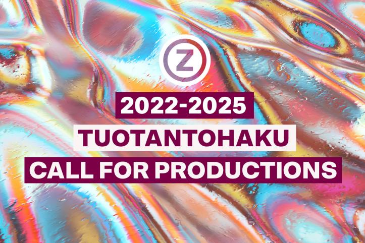 Photo, with the text Call for Productions 2022–2025
