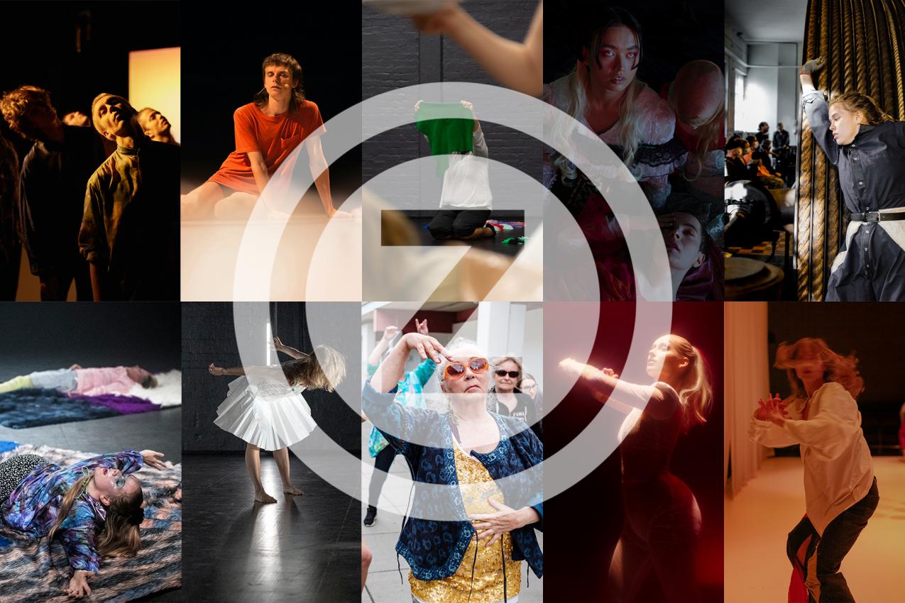 a collage photos of performance photos from autumn 2020