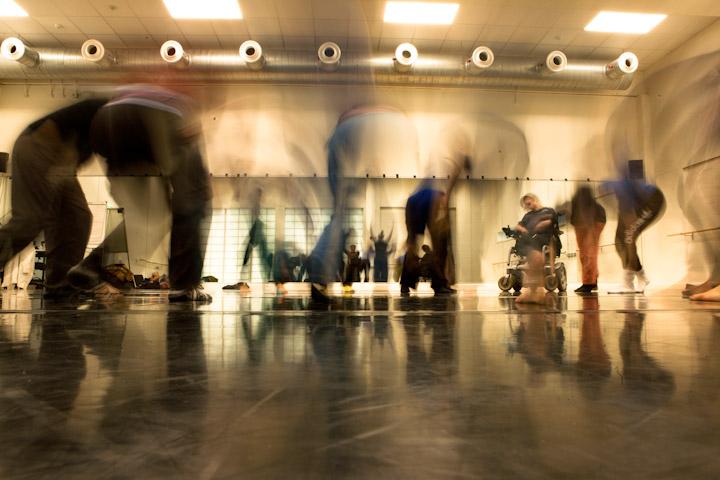 Photo: Trude Cone Blurry shapes of people moving