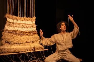 Lydia Touliatou in the performance
