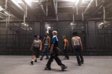 Performers are orbiting.