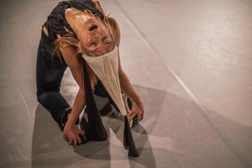 Corinne Mustonen in the performance
