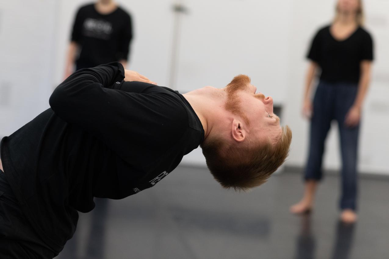 Lewis Cooke bending backwards