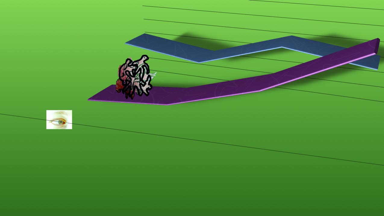 A graphically generated photo. The photo is mainly green.