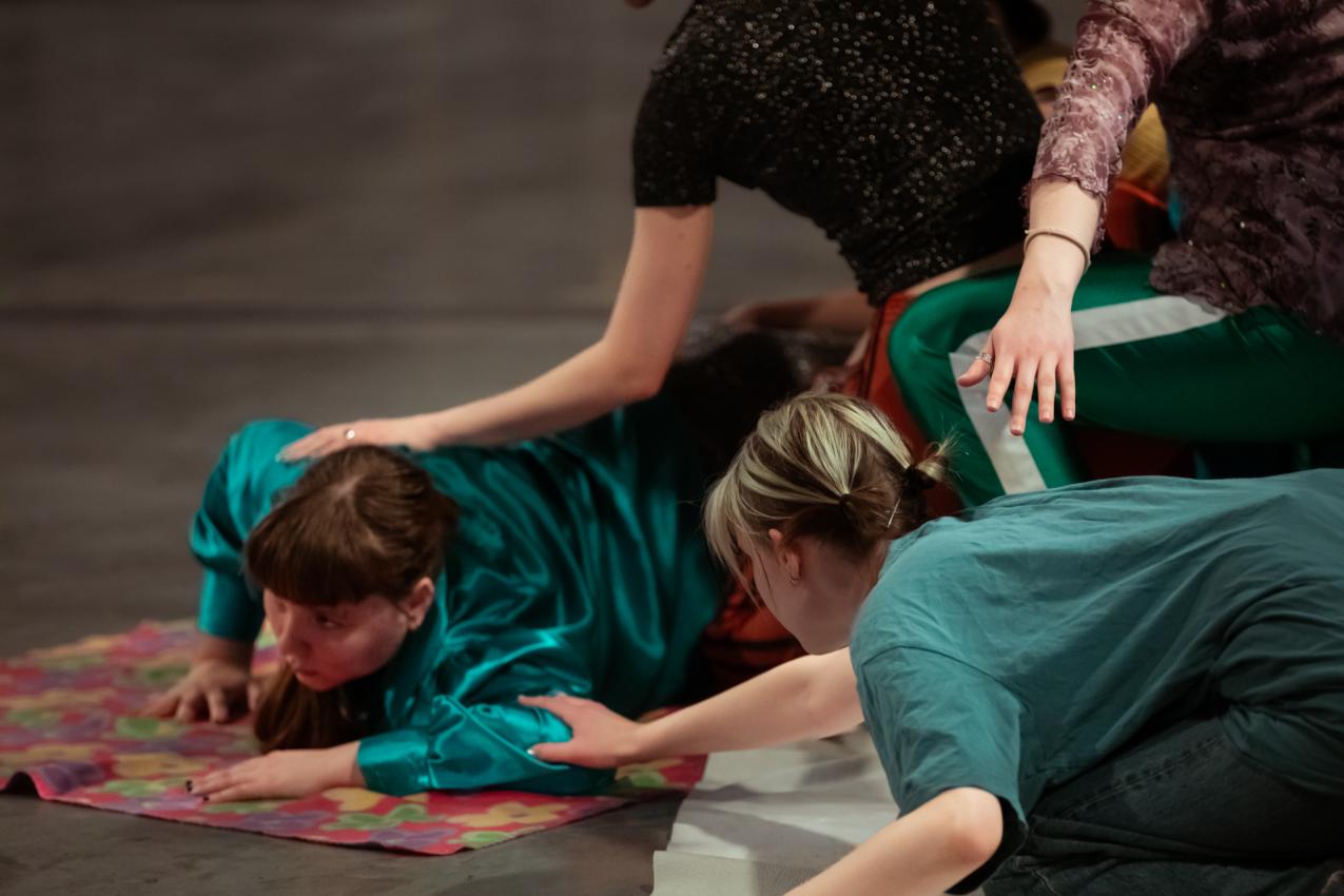 Young dancers in a performance