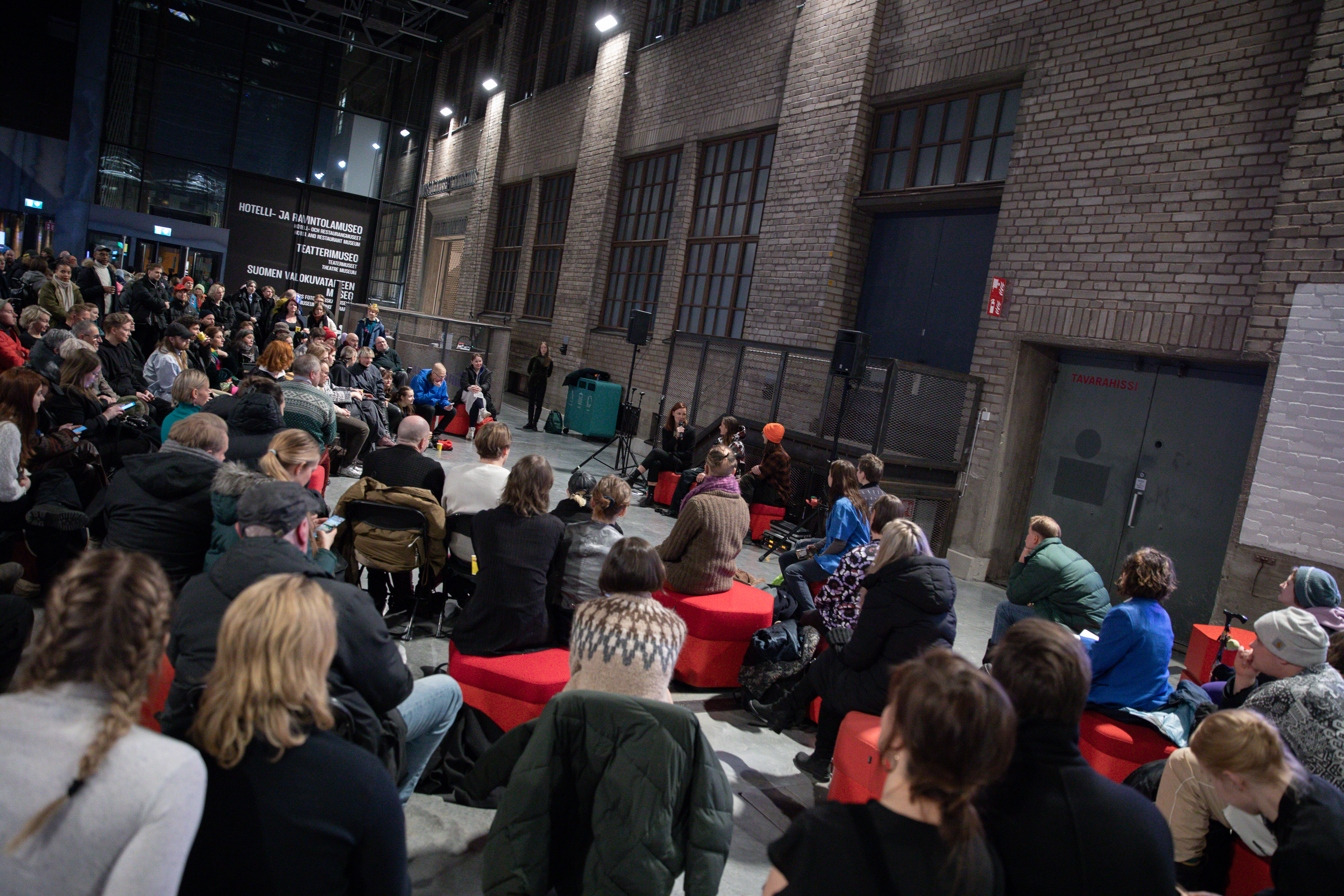 Post-performance discussion at Side Step 2024